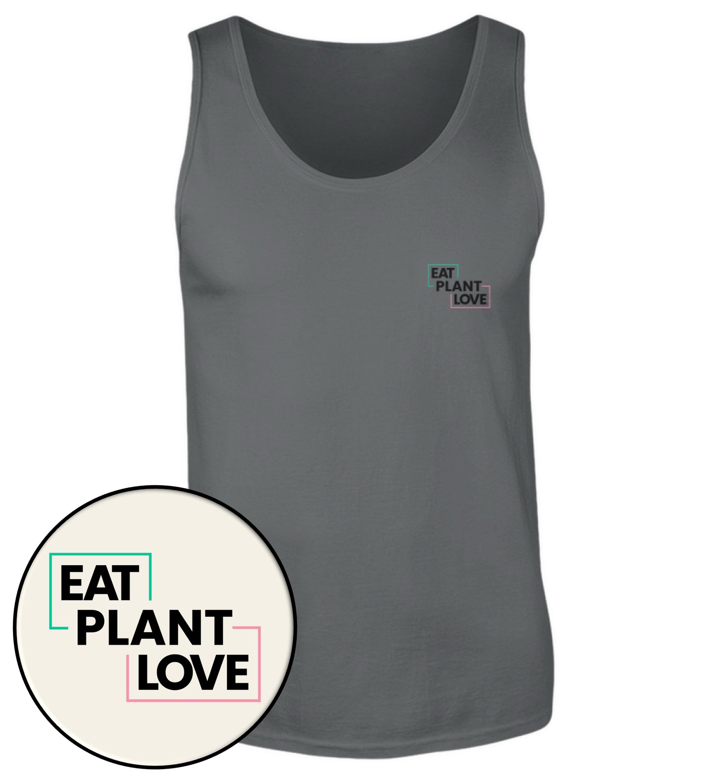 Anthracite Tank Top – Eat plant. Plant love - Vegayn