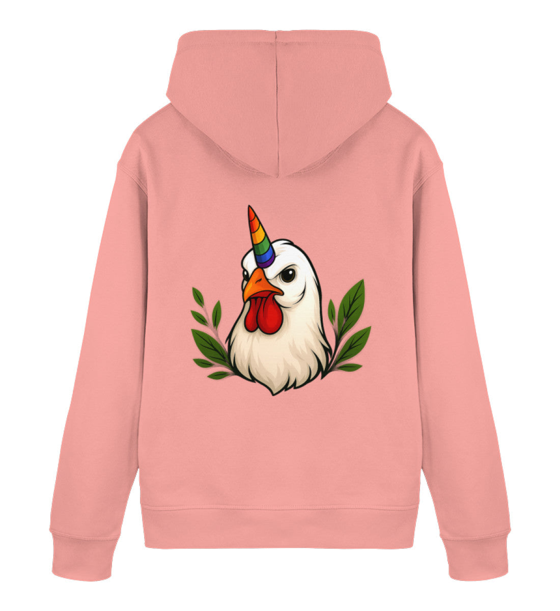 Canyon Pink Hoodie – Chicken Queercorn - Vegayn
