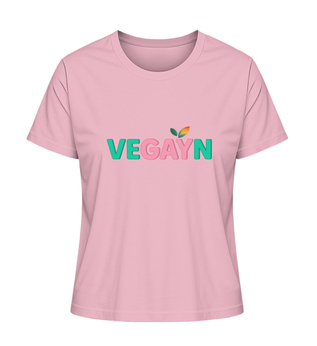Cotton Pink Short-Fit T-Shirt – Vegayn