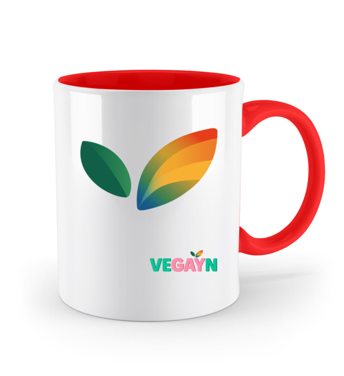 Fire Red 2 Two-coloured Mug – Vegayn Leaf