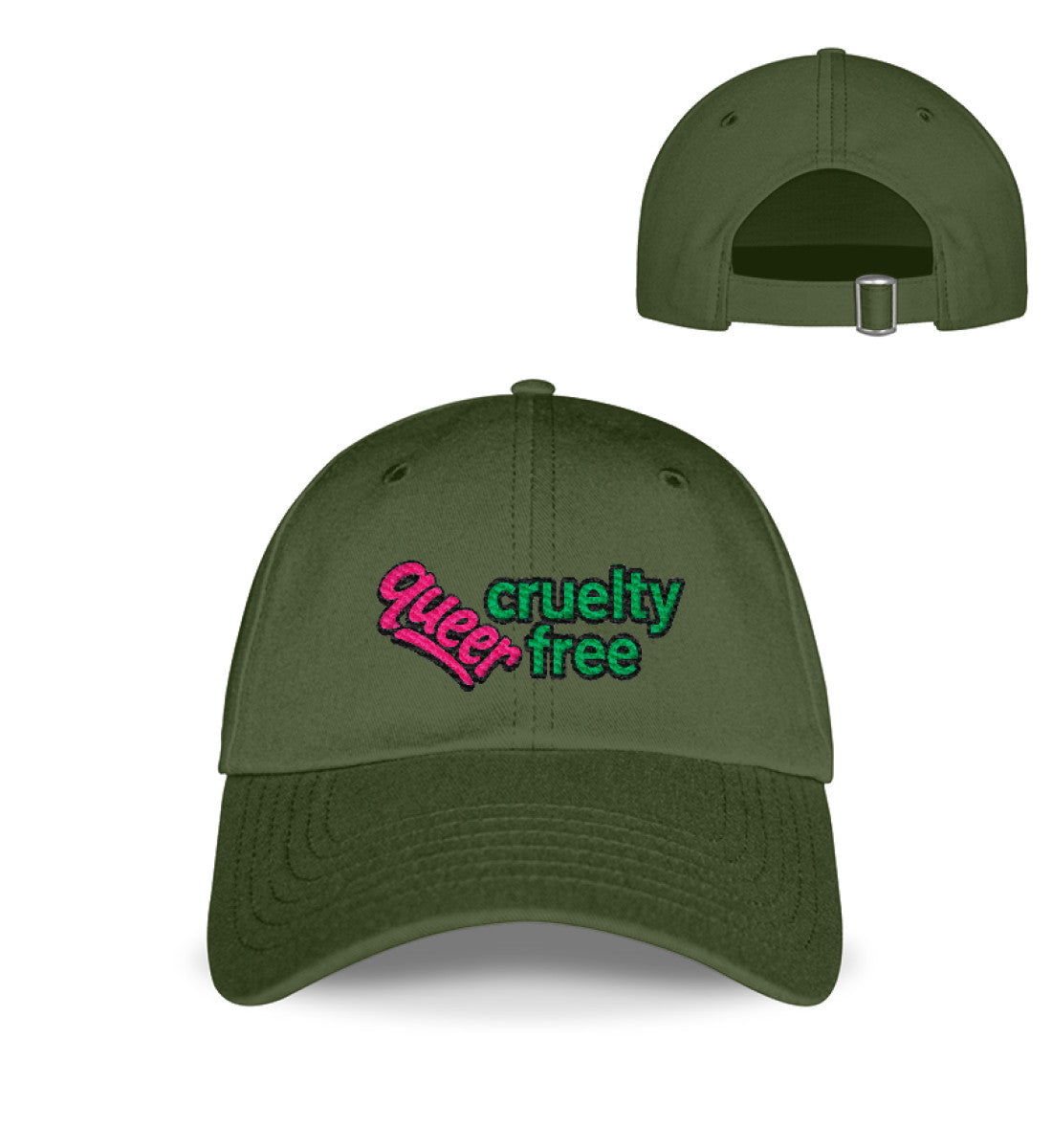 Go Green Cap Embroidery – Queer & cruelty-free - Vegayn