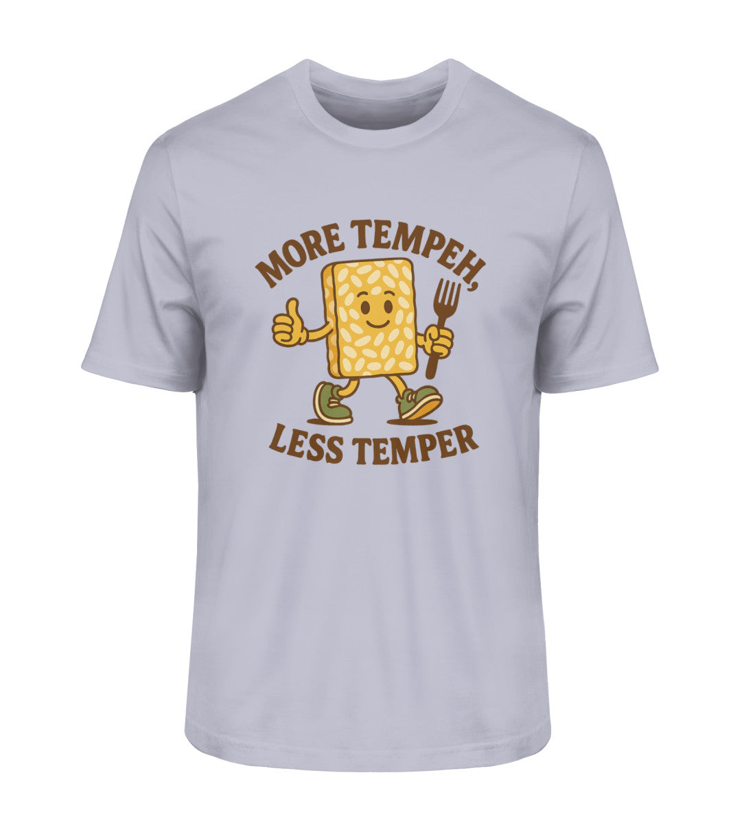 Lavender Classic T-Shirt – More tempeh, less temper - Vegayn
