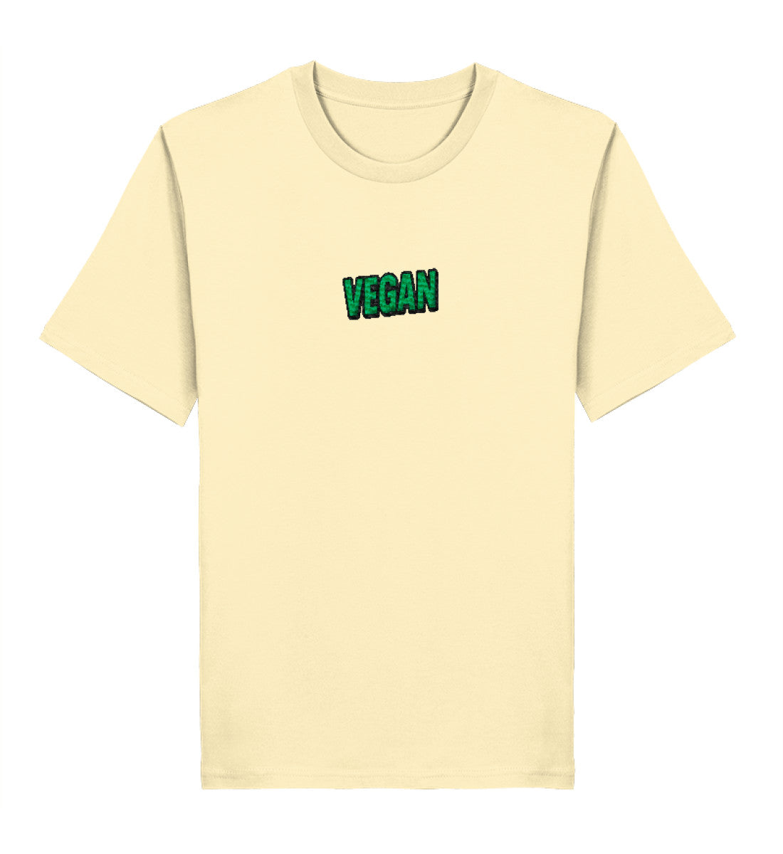 Natural Raw Classic T-Shirt Embroidery – Vegan - Vegayn
