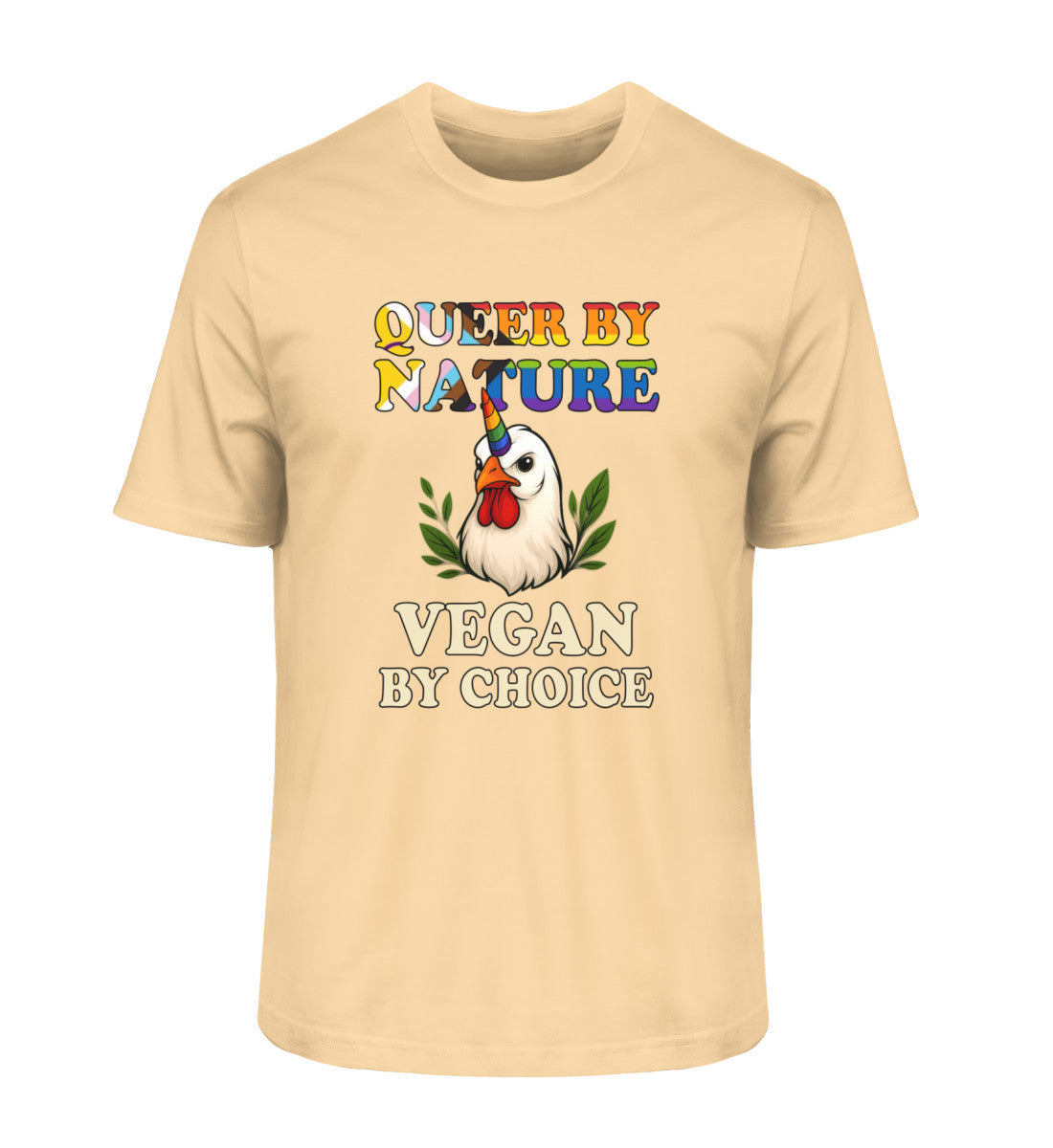 Nispero Classic T-Shirt Chicken Unicorn – Queer by nature, Vegan by choice - Vegayn