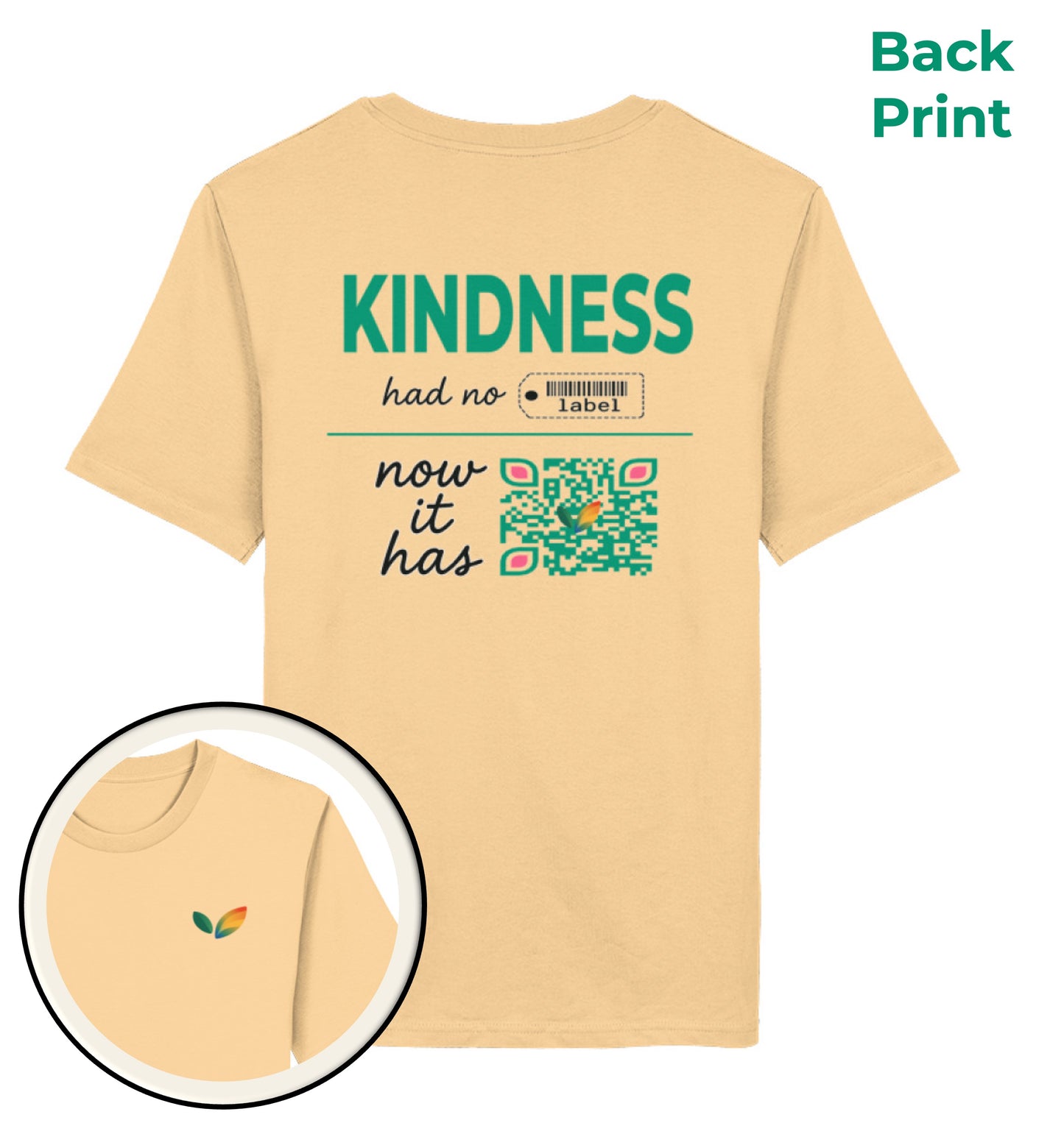 Nispero Classic T-Shirt – Kindness had no label. Now it has - Vegayn