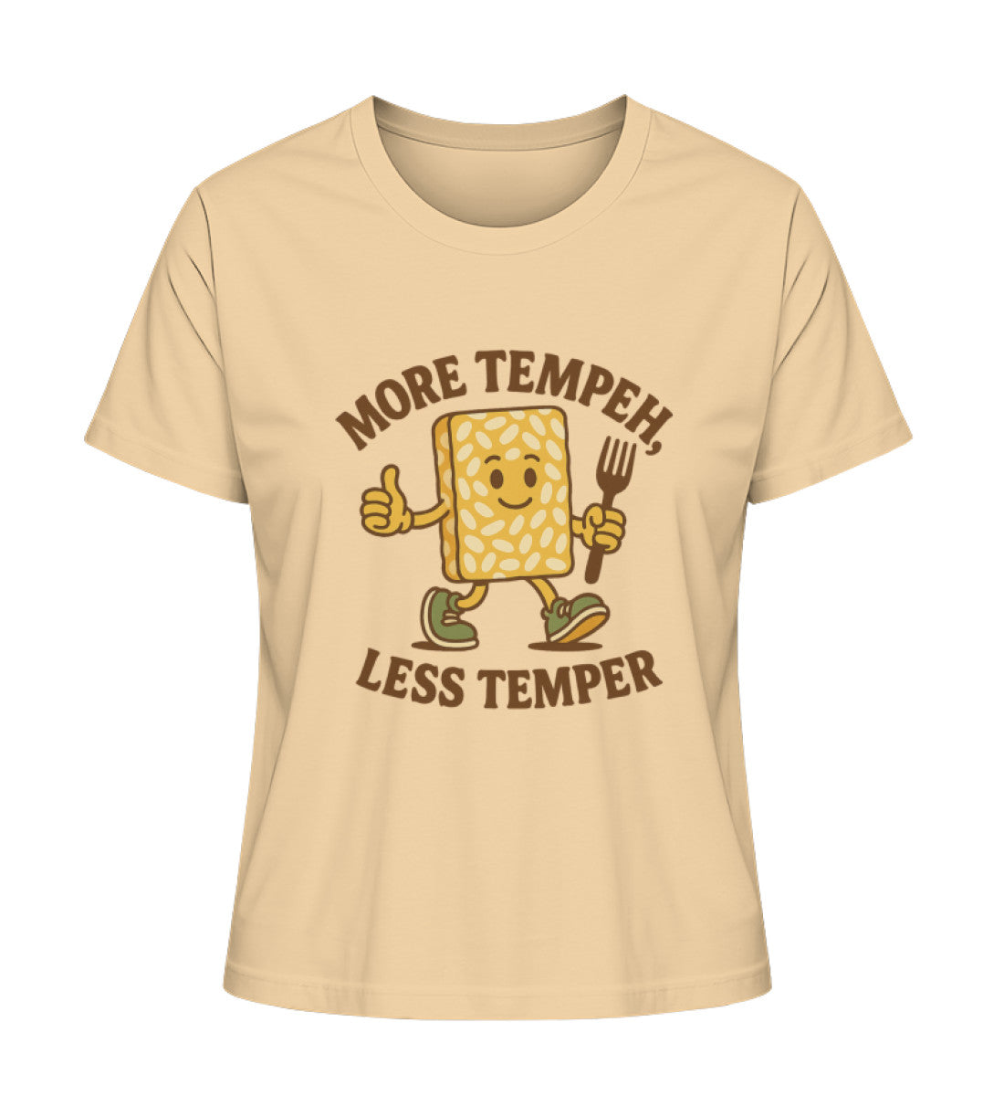 Nispero Short-Fit T-Shirt – More tempeh, less temper - Vegayn
