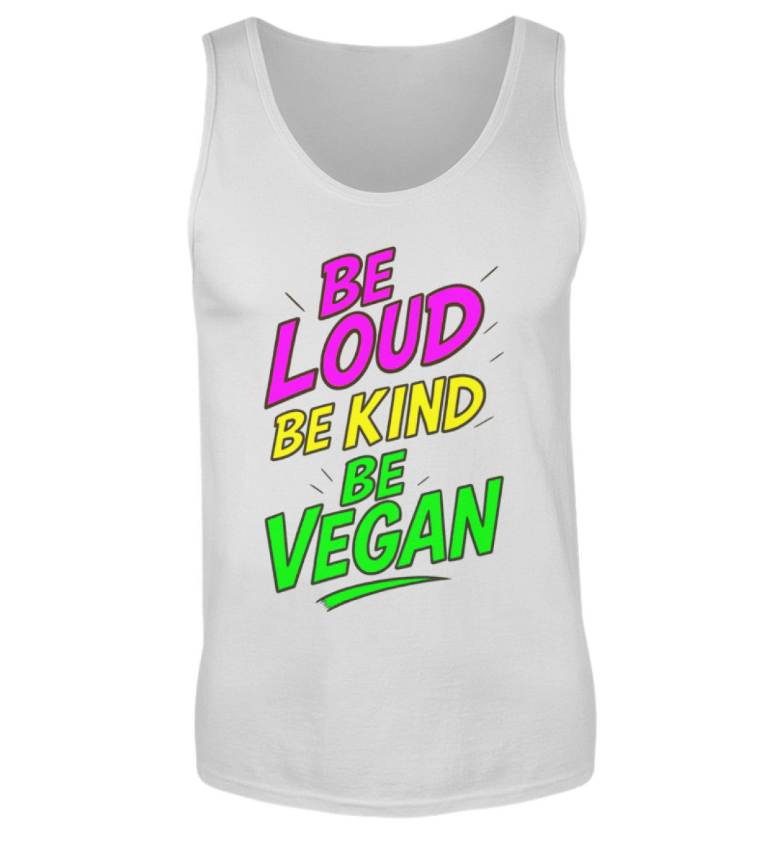 Sport Grey Tank Top – Be loud, be kind, be vegan - Vegayn