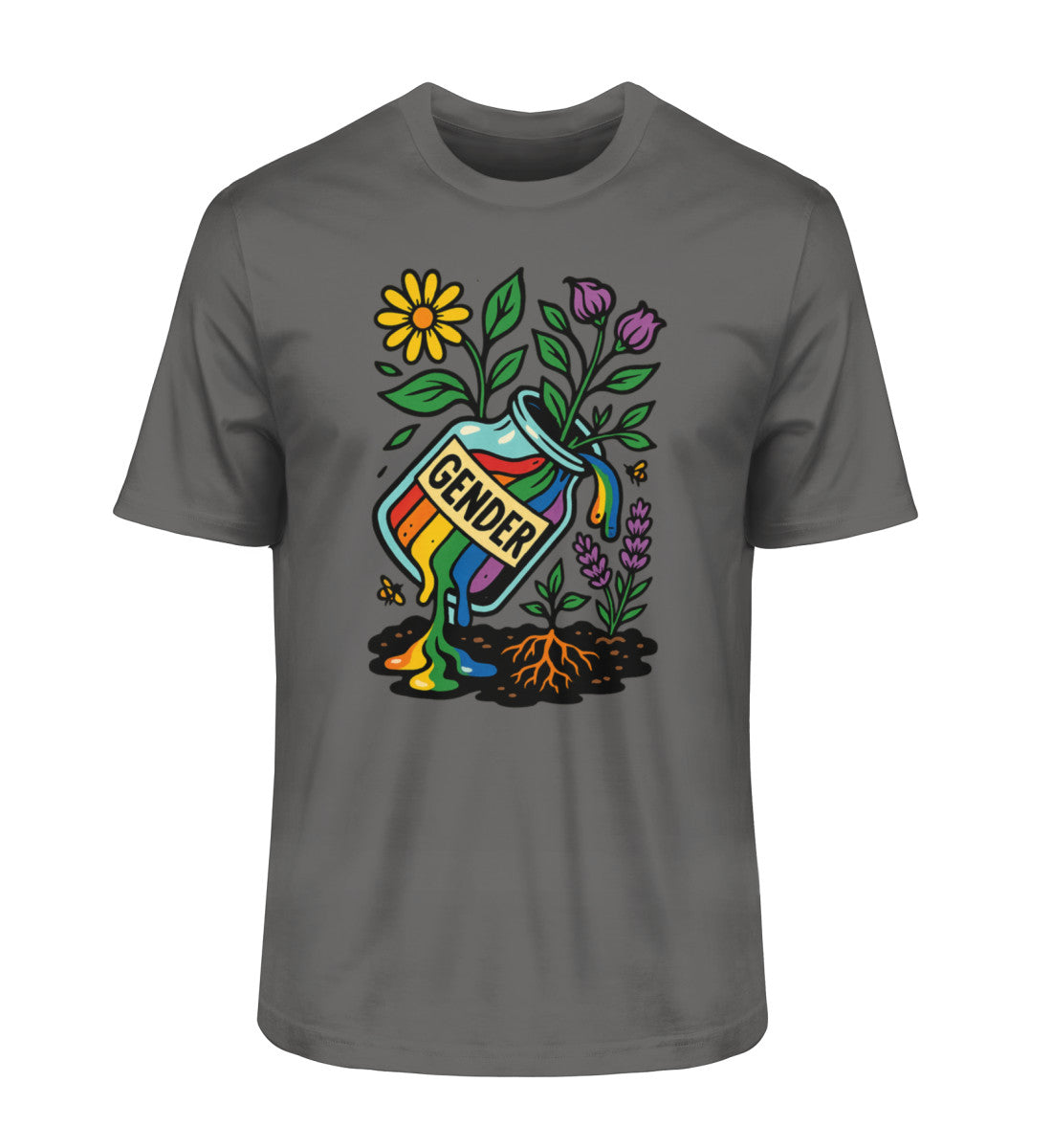 Anthracite Classic T-Shirt – Gender - Vegayn