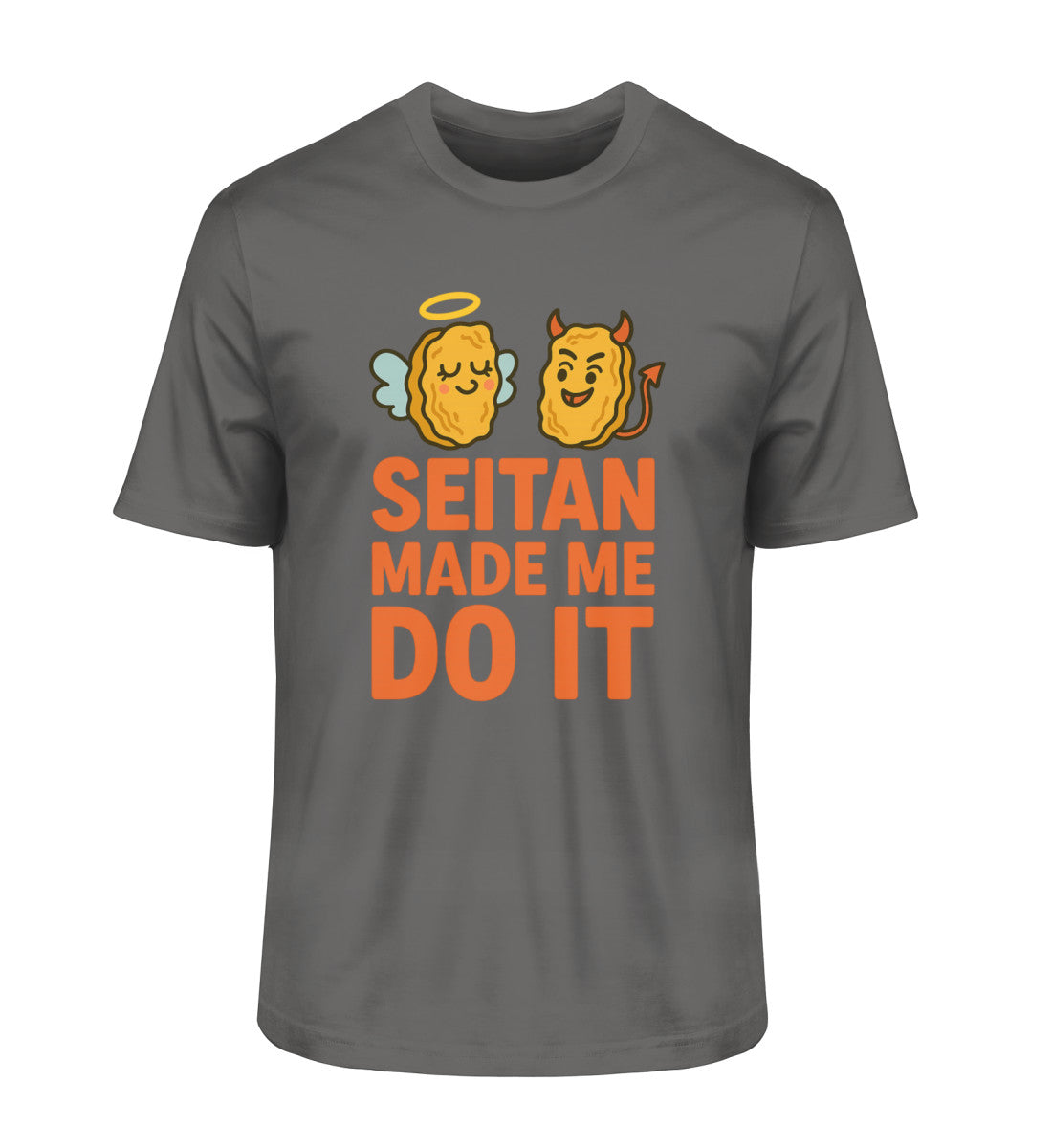 Anthracite Classic T-Shirt – Seitan made me do it - Vegayn