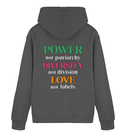 Anthracite Hoodie – Power, not patriarchy... - Vegayn