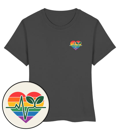 Anthracite Short-Fit T-Shirt – Queer-Vegan ECG - Vegayn