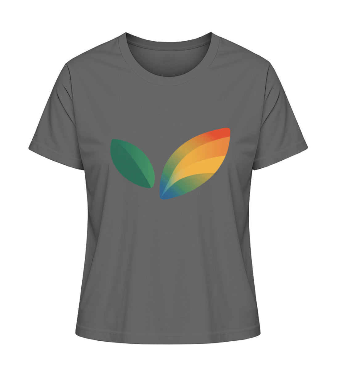 Anthracite Short-Fit T-Shirt – Vegayn Leaf