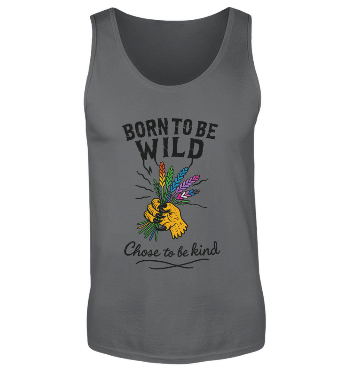 Anthracite Tank Top – Born to be wild. Chose to be kind. - Vegayn