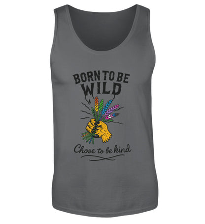 Anthracite Tank Top – Born to be wild. Chose to be kind. - Vegayn