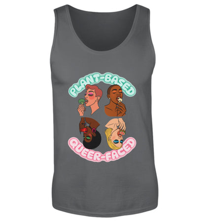 Anthracite Tank Top – Plant-based, Queer-faced - Vegayn
