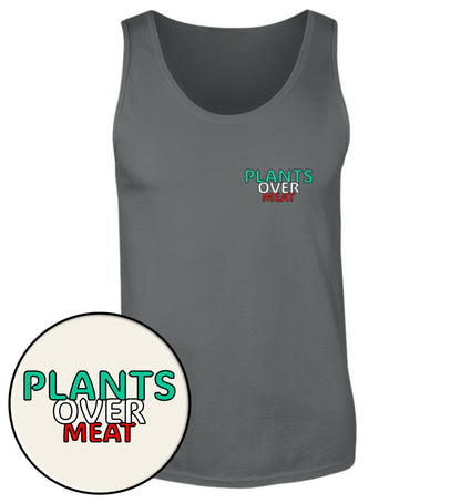 Anthracite Tank Top – Plants over meat - Vegayn