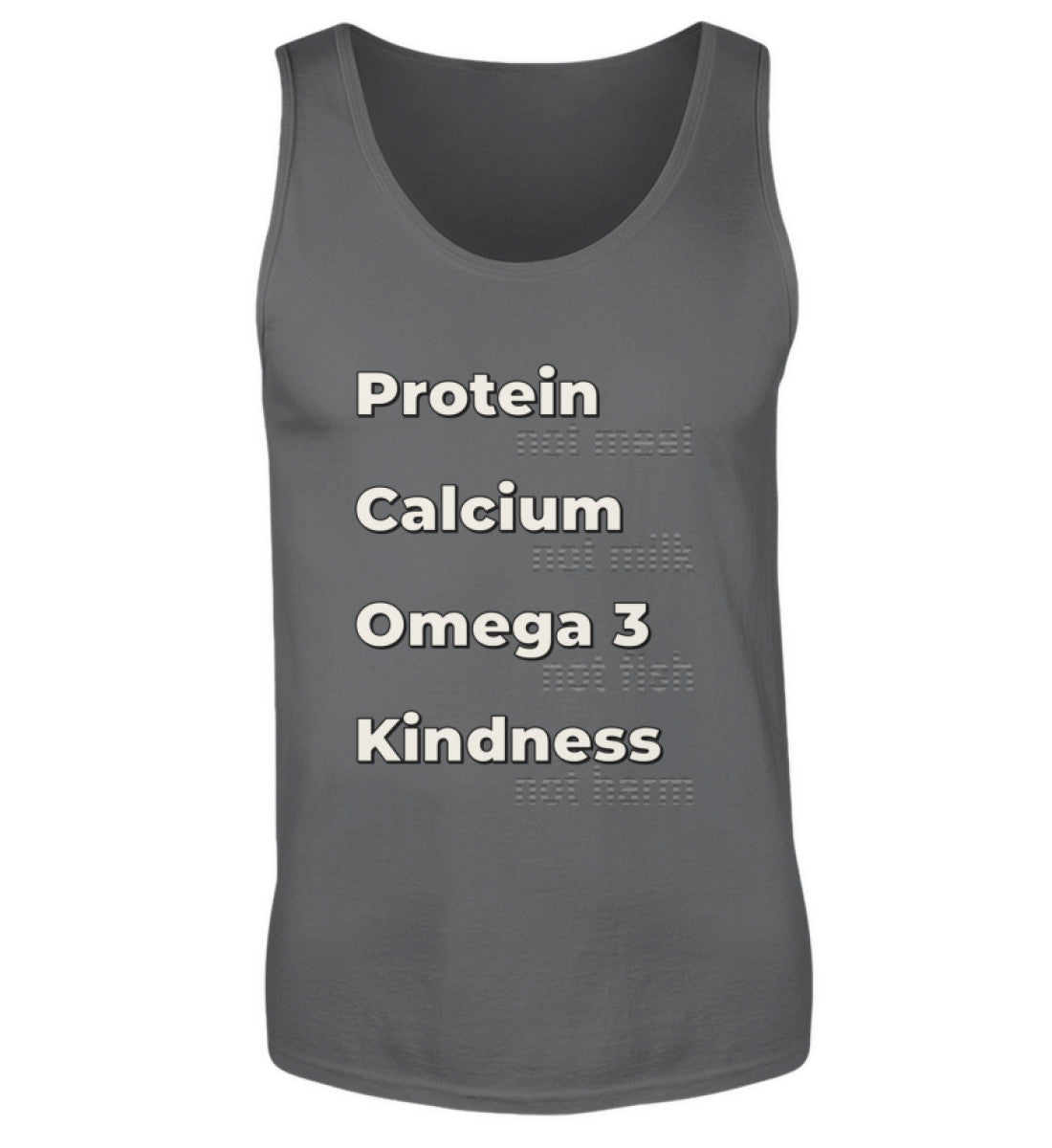 Anthracite Tank Top – Protein, not meat... - Vegayn