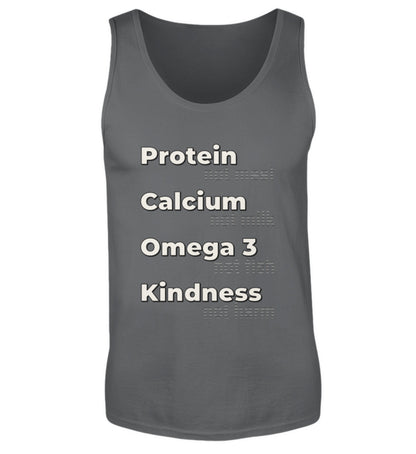 Anthracite Tank Top – Protein, not meat... - Vegayn