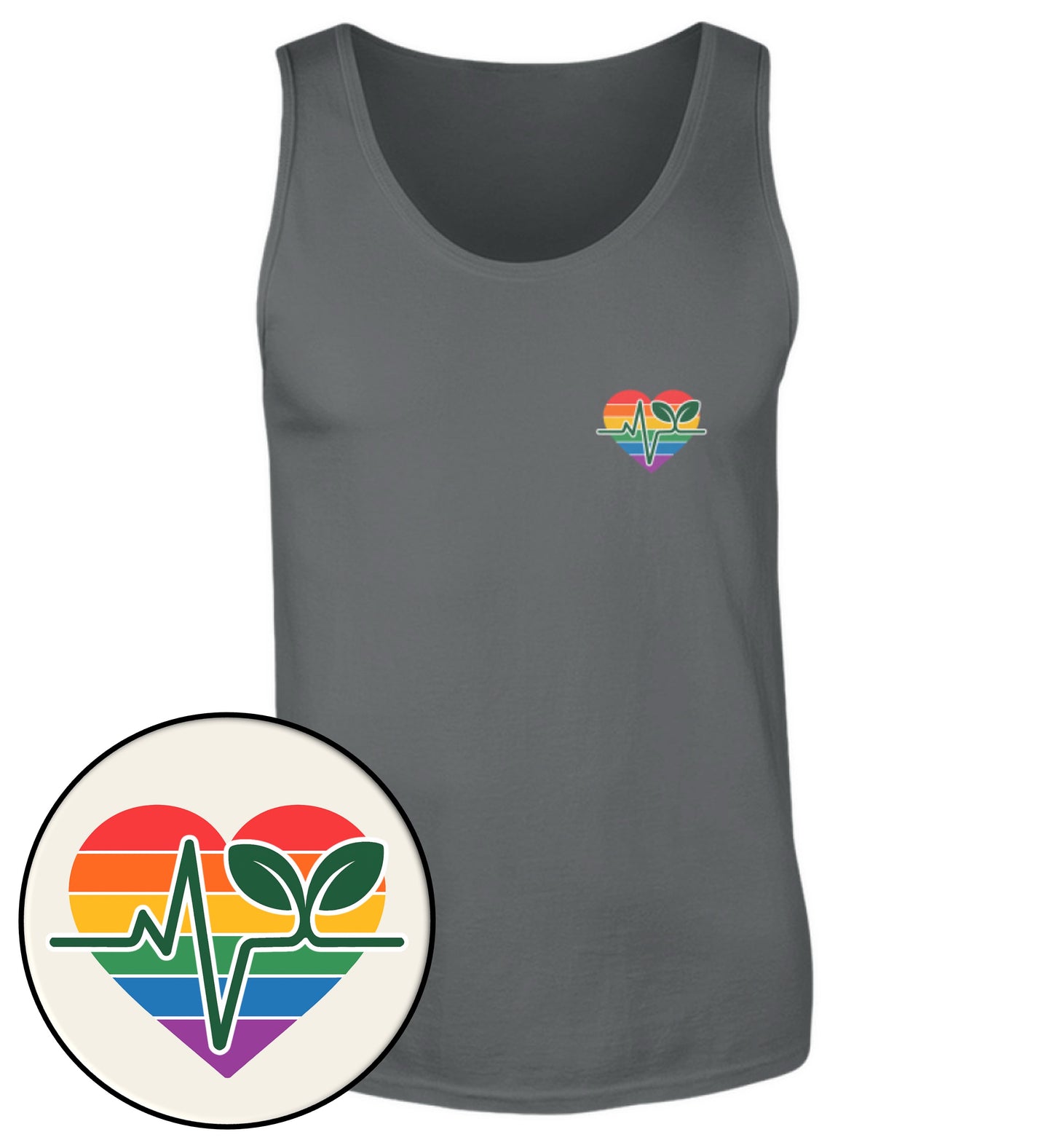 Anthracite Tank Top – Queer-Vegan ECG - Vegayn