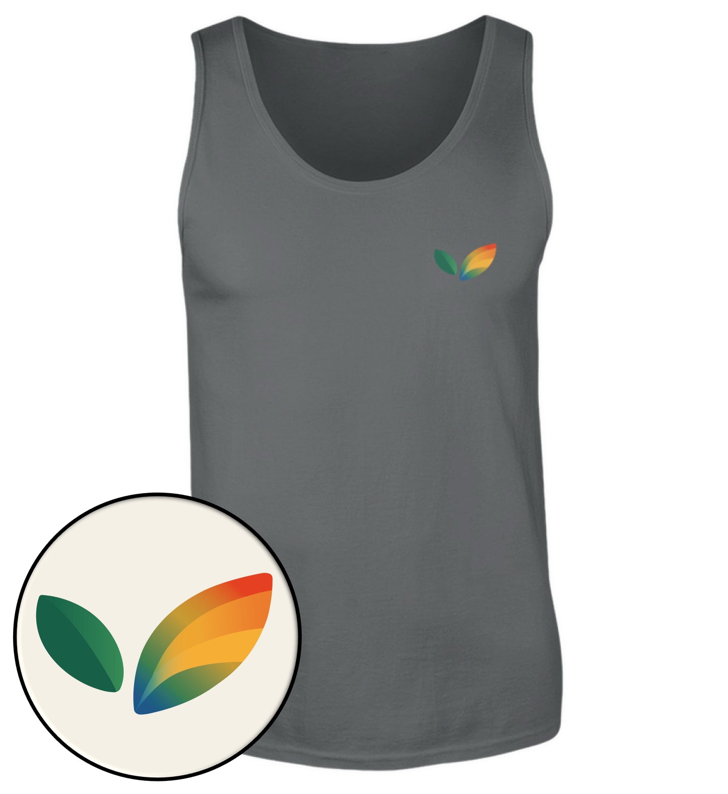 Anthracite Tank Top – Vegayn Queer Little Leaf
