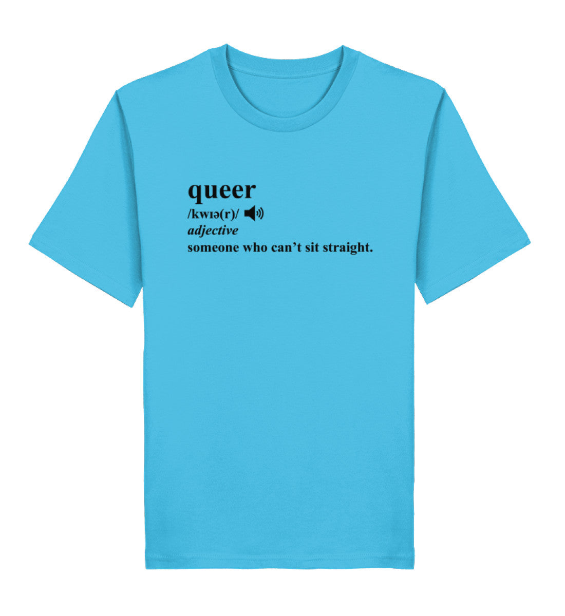 Aqua Blue Classic T-Shirt – Dictionary Queer - Vegayn