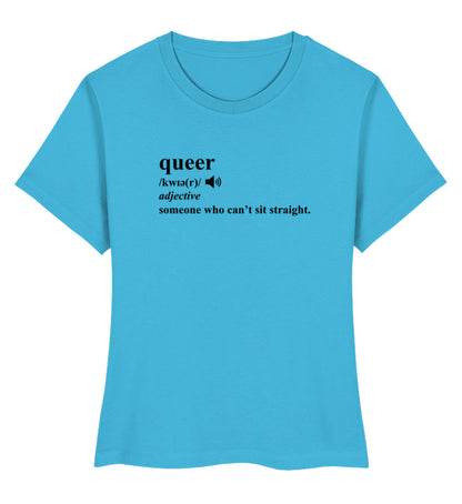 Aqua Blue Short-Fit T-Shirt – Dictionary Queer - Vegayn