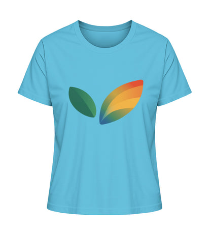 Aqua Blue Short-Fit T-Shirt – Vegayn Leaf