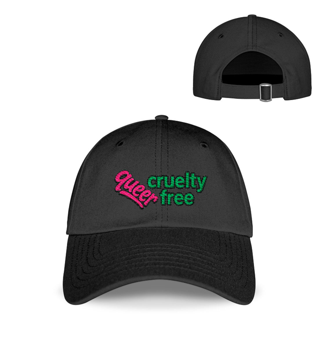 Black Cap Embroidery – Queer & cruelty-free - Vegayn
