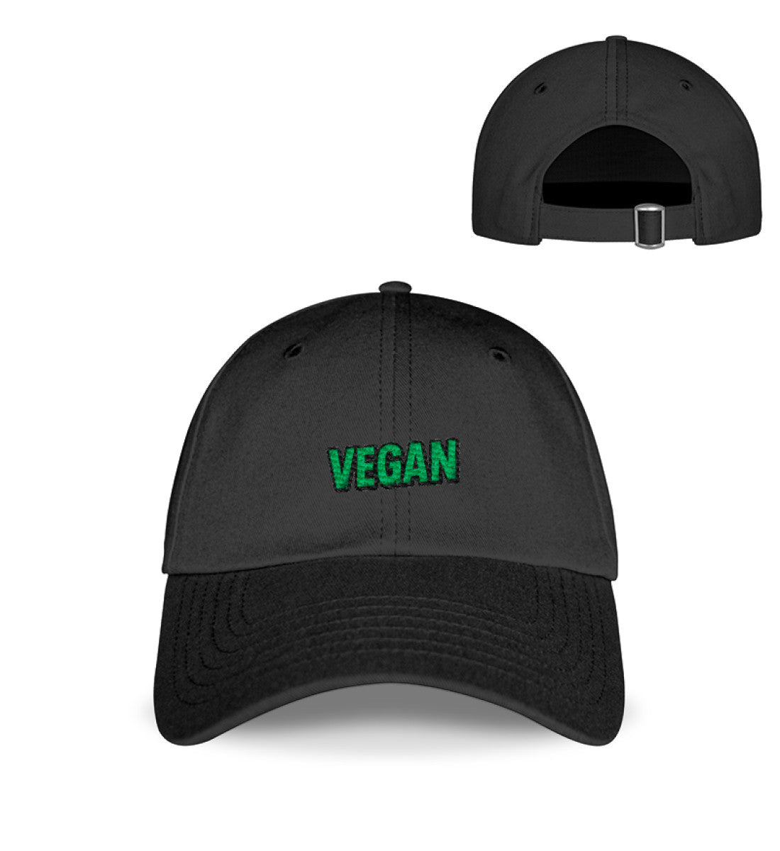 Black Cap Embroidery – Vegan - Vegayn