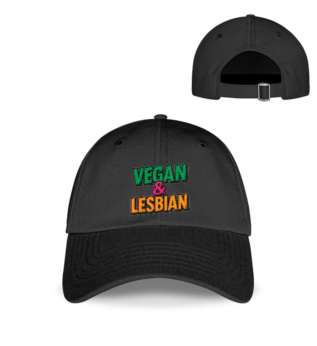 Black Cap Embroidery – Vegan & Lesbian - Vegayn