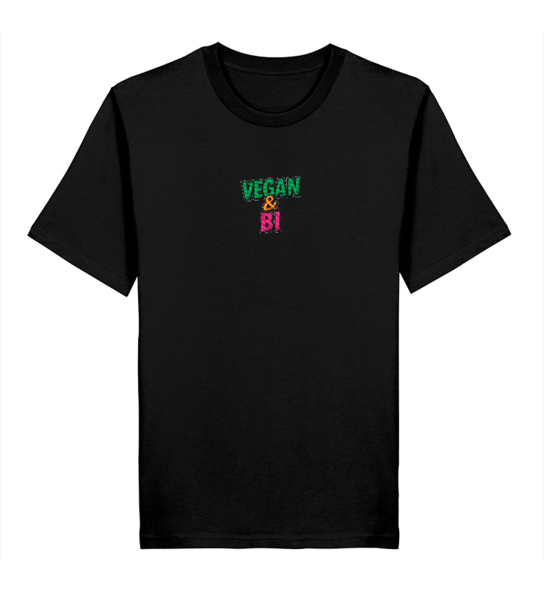 Black Classic T-Shirt Embroidery – Vegan & Bi - Vegayn