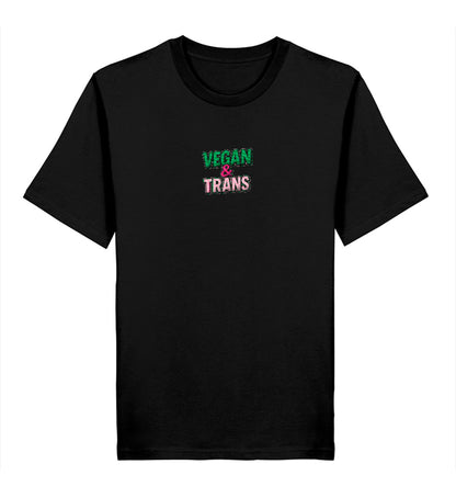 Black Classic T-Shirt Embroidery – Vegan & Trans - Vegayn