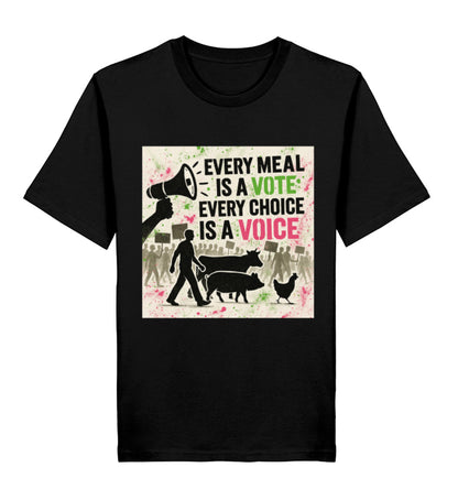 Black Classic T-Shirt – Every meal is a vote. Every choice is a voice. - Vegayn