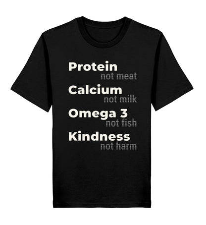 Black Classic T-Shirt – Protein, not meat... - Vegayn
