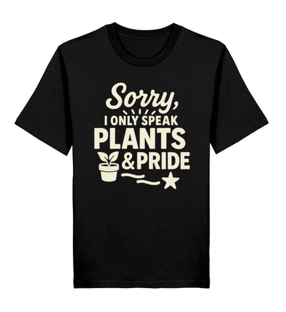 Black Classic T-Shirt – Sorry, I only speak Plants & Pride - Vegayn