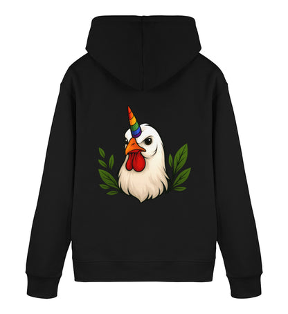 Black Hoodie – Chicken Queercorn - Vegayn