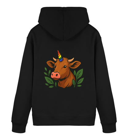 Black Hoodie – Cow Queercorn - Vegayn