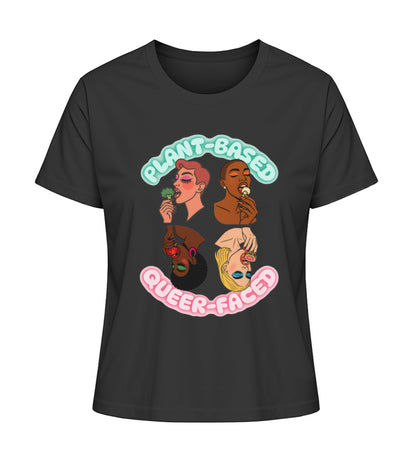 Black Short-Fit T-Shirt – Plant-based, Queer-faced - Vegayn