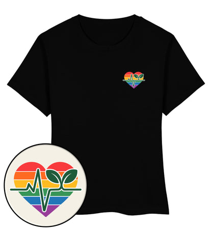 Black Short-Fit T-Shirt – Queer-Vegan ECG - Vegayn
