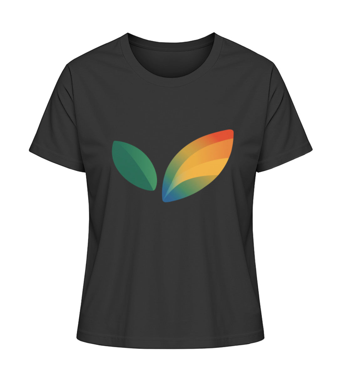 Black Short-Fit T-Shirt – Vegayn Leaf