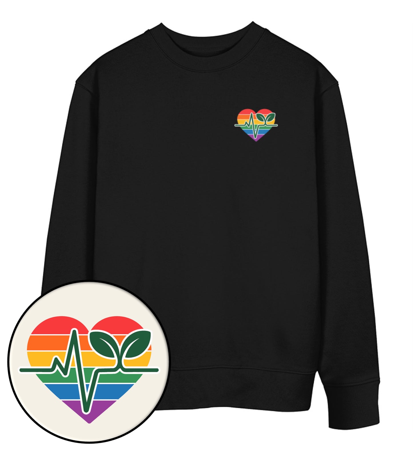 Black Sweatshirt – Queer-Vegan ECG - Vegayn