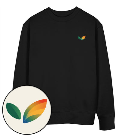 Black Sweatshirt – Vegayn Queer Little Leaf - Vegayn