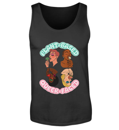 Black Tank Top – Plant-based, Queer-faced - Vegayn