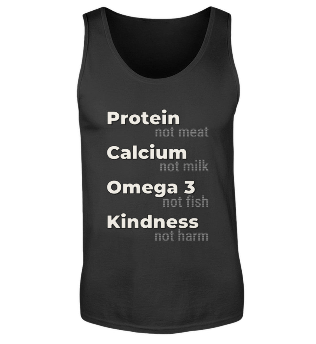 Black Tank Top – Protein, not meat... - Vegayn