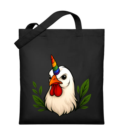 Black Tote Bag – Chicken Queercorn - Vegayn