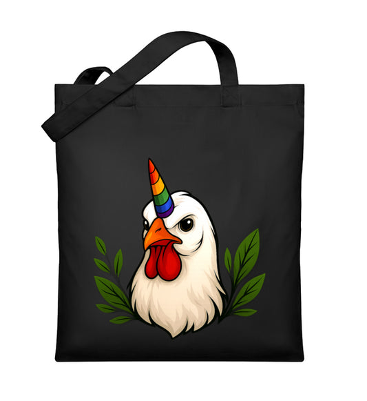 Black Tote Bag – Chicken Queercorn - Vegayn