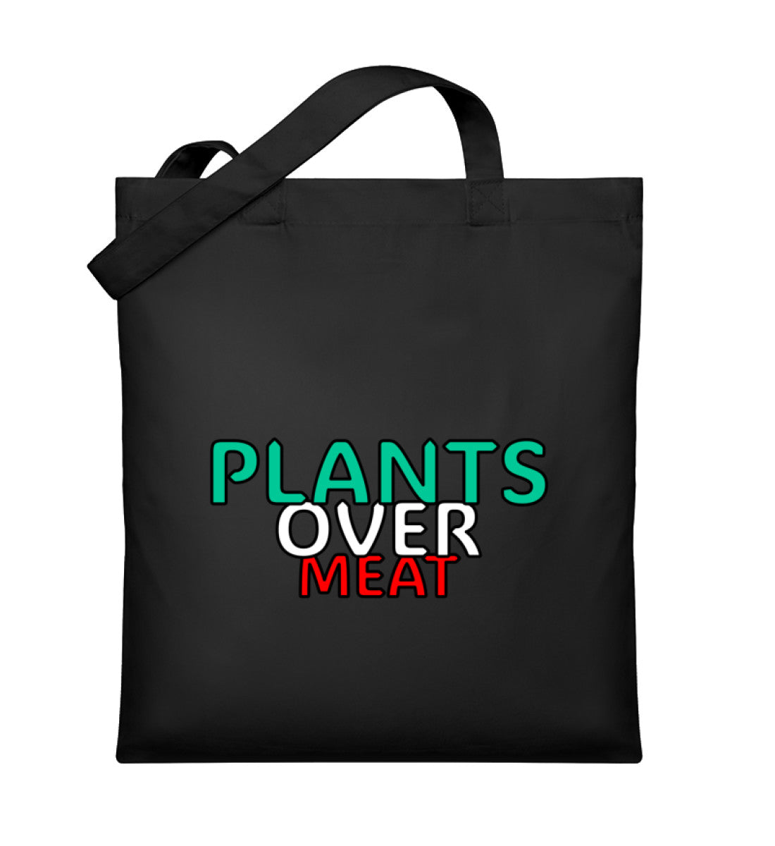 Black Tote Bag – Plants over meat - Vegayn