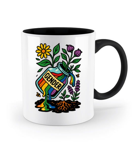 Black Two-coloured Mug – Gender - Vegayn