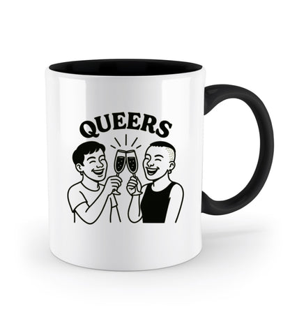 Black Two-coloured Mug – Queers - Vegayn