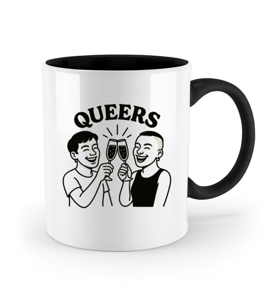 Black Two-coloured Mug – Queers - Vegayn